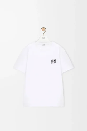 Camiseta de corte holgado en algodón blanco