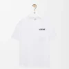 Camiseta de corte holgado en algodón blanco Camiseta de corte holgado en algodón blanco