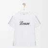 Camiseta de corte holgado en algodón blanco Camiseta de corte holgado en algodón blanco