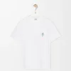 Camiseta de corte holgado en algodón blanco Camiseta de corte holgado en algodón blanco