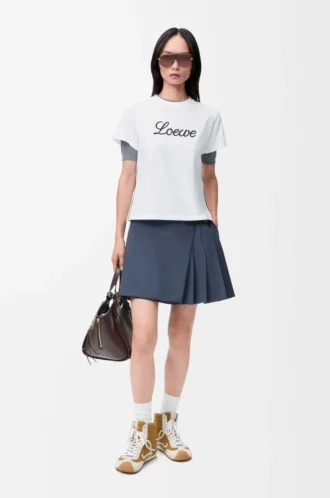Camiseta de corte holgado en algodón blanco