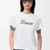 Camiseta de corte holgado en algodón blanco Camiseta de corte holgado en algodón blanco