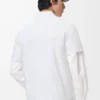Camiseta de corte holgado en algodón blanco Camiseta de corte holgado en algodón blanco