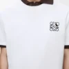 Camiseta de corte holgado en algodón blanco Camiseta de corte holgado en algodón blanco
