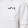 Camiseta de corte holgado en algodón blanco Camiseta de corte holgado en algodón blanco