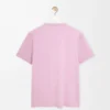 Camiseta de corte holgado en algodón lila. Camiseta de corte holgado en algodón lila.