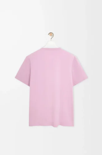 Camiseta de corte holgado en algodón lila.