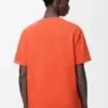 Camiseta de corte holgado en algodón Naranja Camiseta de corte holgado en algodón Naranja