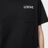 Camiseta de corte holgado en algodón Negro Camiseta de corte holgado en algodón Negro