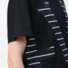 Camiseta de corte holgado en algodón Negro Camiseta de corte holgado en algodón Negro