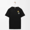 Camiseta de corte holgado en algodón negro/multicolor Camiseta de corte holgado en algodón negro/multicolor