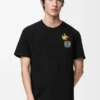 Camiseta de corte holgado en algodón negro/multicolor Camiseta de corte holgado en algodón negro/multicolor