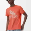 Camiseta de corte recto de algodón Naranja Camiseta de corte recto de algodón Naranja