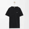 Camiseta de corte recto en algodón antracita