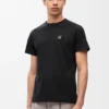 Camiseta de corte recto en algodón antracita