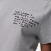 Camiseta de corte recto en algodón gris jaspeado Camiseta de corte recto en algodón gris jaspeado