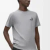 Camiseta de corte recto en algodón gris medio Camiseta de corte recto en algodón gris medio
