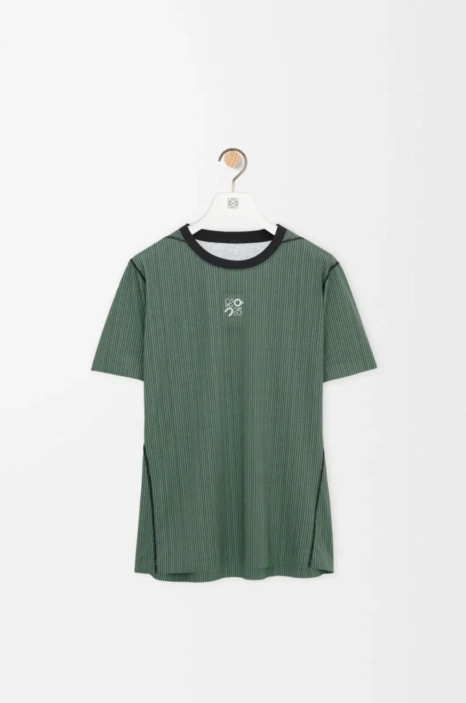 Camiseta deportiva de punto técnico Verde/Negro Camiseta deportiva de punto técnico Verde/Negro
