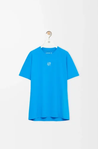 Camiseta deportiva en jersey técnico Azul