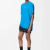 Camiseta deportiva en jersey técnico Azul Camiseta deportiva en jersey técnico Azul