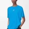 Camiseta deportiva en jersey técnico Azul Camiseta deportiva en jersey técnico Azul
