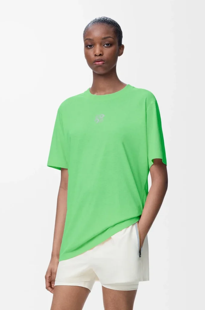 Camiseta deportiva en jersey técnico Verde Camiseta deportiva en jersey técnico Verde