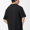 Camiseta holgada de algodón. Color negro.