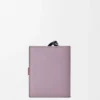 Cartera compacta con cremallera en piel de becerro granulada suave Dirty Mauve/Squirrel Cartera compacta con cremallera en piel de becerro granulada suave Dirty Mauve/Squirrel