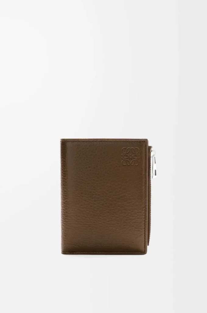 Cartera compacta y delgada en piel de ciervo Tundra