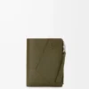 Cartera compacta y delgada Puzzle en piel de becerro clásica Dark Khaki Cartera compacta y delgada Puzzle en piel de becerro clásica Dark Khaki