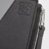 Cartera compacta y delgada Puzzle en piel de becerro clásica Gris asfalto/Azul tormenta