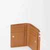 Cartera compacta y delgada Puzzle en piel de becerro granulada flexible Light Canyon Brown