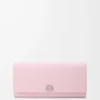 Cartera continental Anagram en piel de becerro granulada Blossom Cartera continental Anagram en piel de becerro granulada Blossom