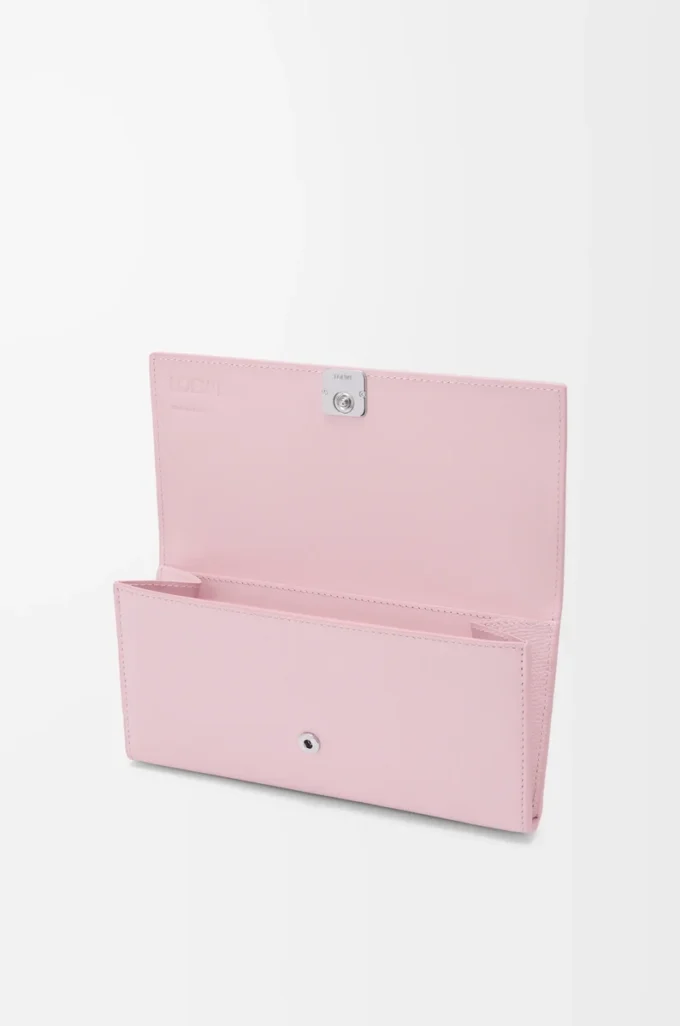 Cartera continental Anagram en piel de becerro granulada Blossom Cartera continental Anagram en piel de becerro granulada Blossom