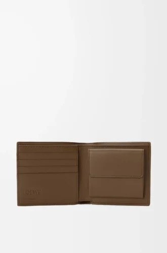 Cartera doble para monedas en piel de ciervo Tundra