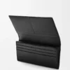 Cartera horizontal larga Puzzle en piel de becerro clásica.