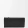 Cartera horizontal larga Puzzle en piel de becerro clásica.