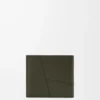 Cartera para monedas Puzzle con doble pliegue en piel de becerro clásica Dark Khaki