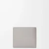 Cartera plegable en piel de becerro clásica texturizada Shell Grey Cartera plegable en piel de becerro clásica texturizada Shell Grey