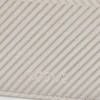 Cartera plegable para monedas en piel de becerro clásica texturizada Shell Grey Cartera plegable para monedas en piel de becerro clásica texturizada Shell Grey