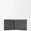 Cartera plegable Puzzle en piel de becerro clásica Gris asfalto/Azul tormenta Cartera plegable Puzzle en piel de becerro clásica Gris asfalto/Azul tormenta