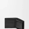 Cartera plegable Puzzle para monedas en piel de becerro clásica. Negro Cartera plegable Puzzle para monedas en piel de becerro clásica. Negro