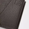 Cartera plegable Puzzle para monedas en piel de becerro granulada flexible Gris oscuro Cartera plegable Puzzle para monedas en piel de becerro granulada flexible Gris oscuro