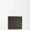 Cartera Puzzle con doble pliegue en piel de becerro clásica gris oscuro Cartera Puzzle con doble pliegue en piel de becerro clásica gris oscuro