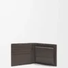 Cartera Puzzle con doble pliegue en piel de becerro clásica gris oscuro Cartera Puzzle con doble pliegue en piel de becerro clásica gris oscuro