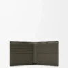 Cartera Puzzle de doble pliegue en piel de becerro clásica Dark Khaki