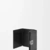 Cartera tríptica Anagram en piel de becerro granulada Black