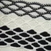 Chaleco de jacquard de algodón negro/blanco Chaleco de jacquard de algodón negro/blanco