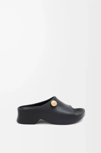 Chanclas Foam Pebble Negro/Dorado