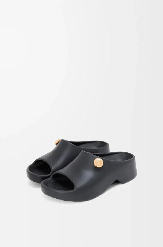 Chanclas Foam Pebble Negro/Dorado Chanclas Foam Pebble Negro/Dorado